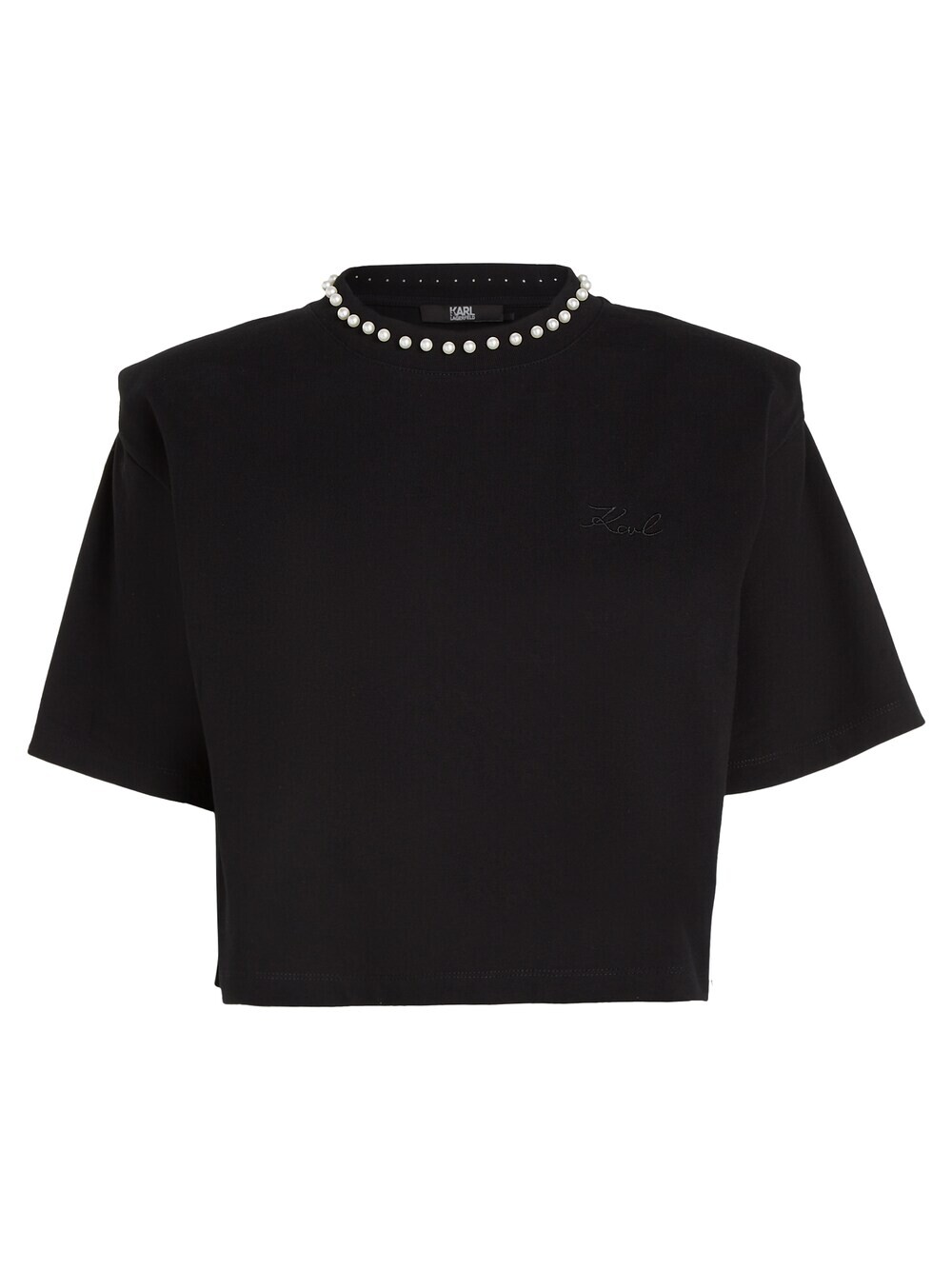 

Рубашка Karl Lagerfeld Embellished Padded, черный