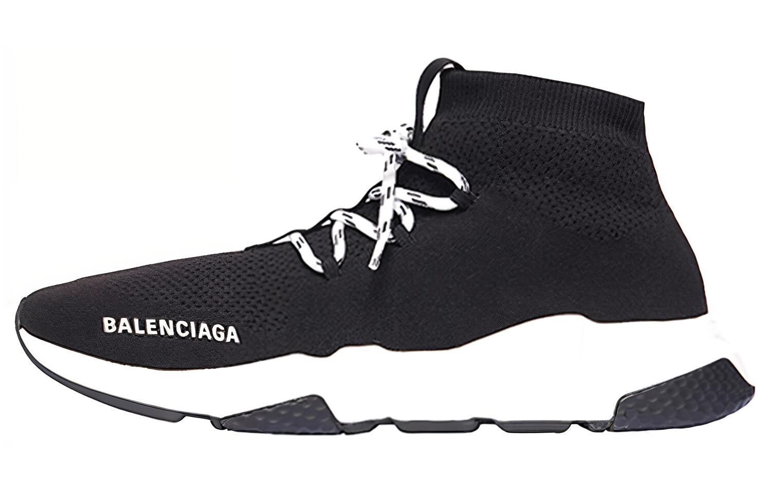 

Кроссовки Balenciaga Women's Speed Lace Up Sneaker 'Black White', черный