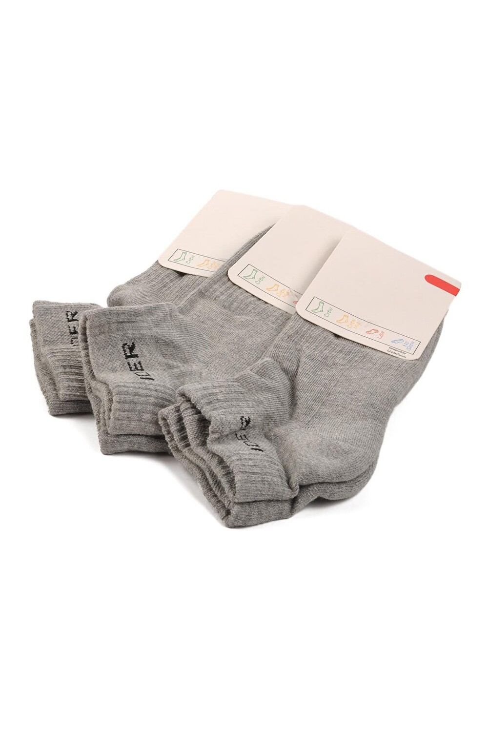 

Набор из трех спортивных носков Booties Ider Grey Walkway