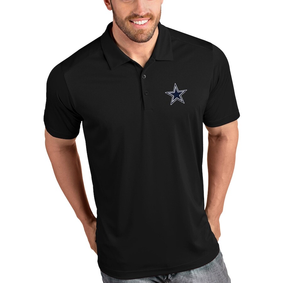 

Поло с коротким рукавом Antigua Dallas Cowboys, черный