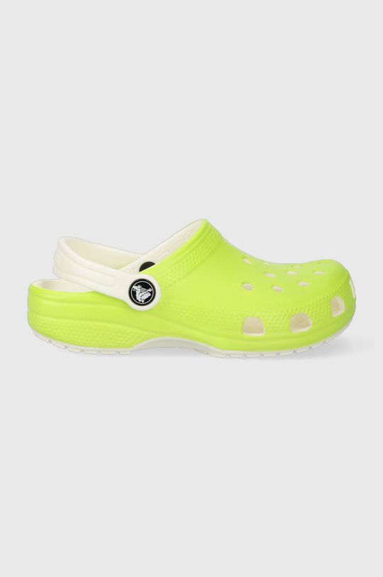 цена Светящиеся в темноте детские тапочки Crocs, зеленый