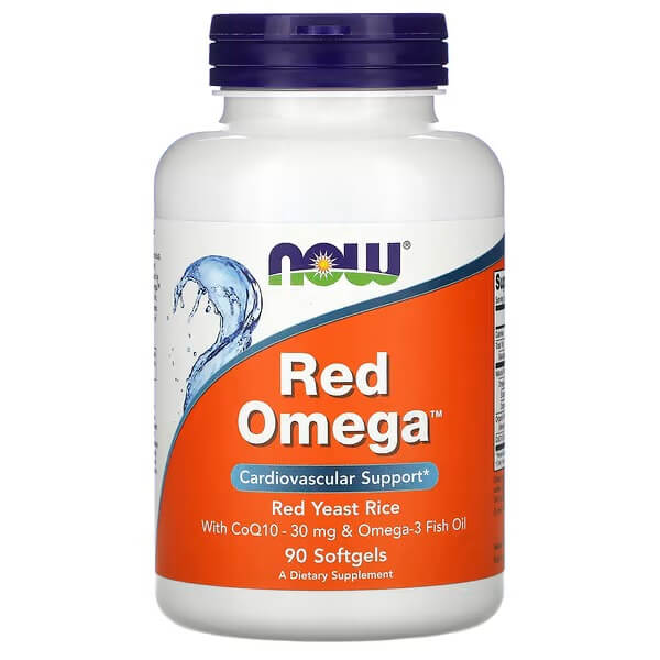 Красная Омега Now Foods, 90 капсул комплекс витаминов и минералов для поддержки сердечно сосудистой системы maxler omega 3 gold в капсулах 120 шт
