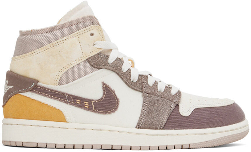 

Бежевые кроссовки Air Jordan 1 Mid SE Craft Nike Jordan