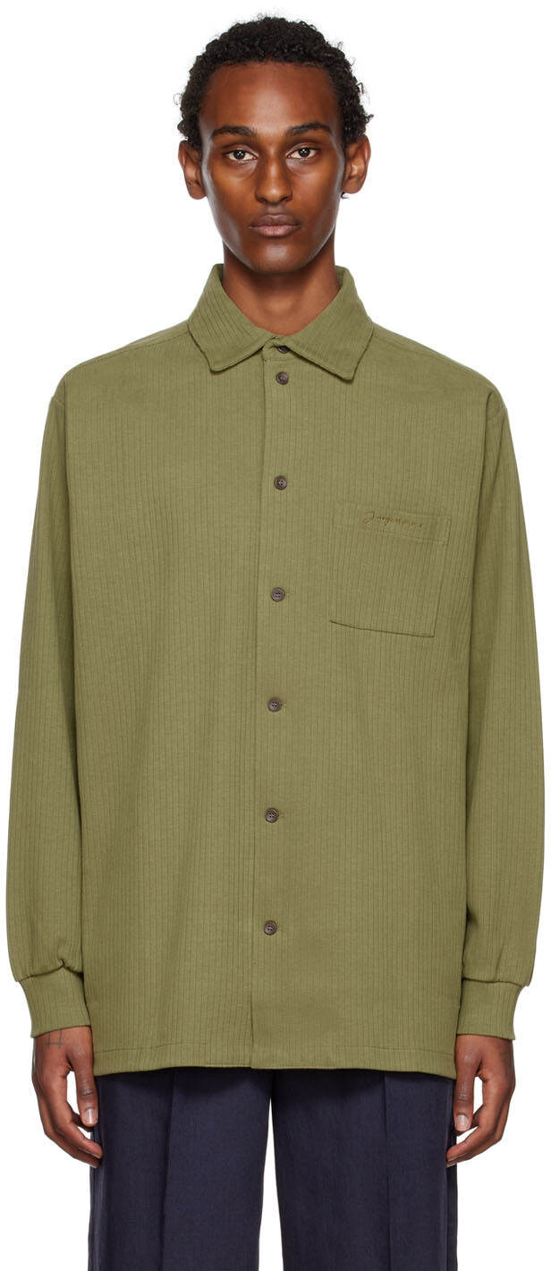 

Зеленая рубашка \La Chemise Machou\"" Jacquemus