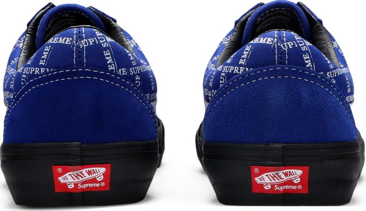 Vans Supreme Old Skool Pro Logo Pattern - Royal