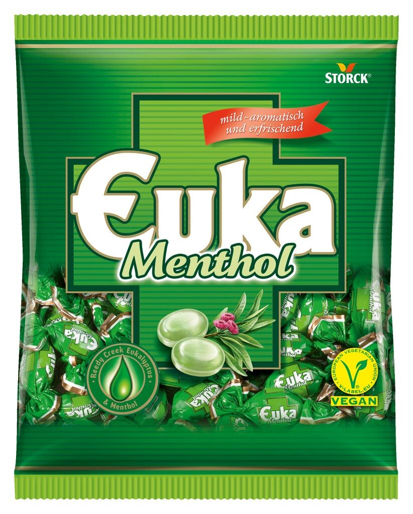 

Конфеты Storck Euka Menthol с эвкалиптом и ментолом в индивидуальной упаковке, 425г