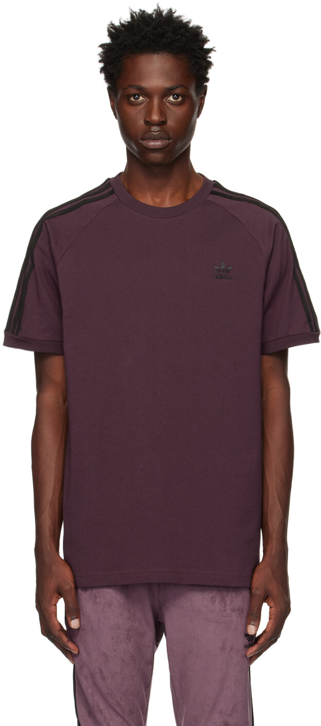 

Бордовая плюшевая футболка Adicolor Classics adidas Originals