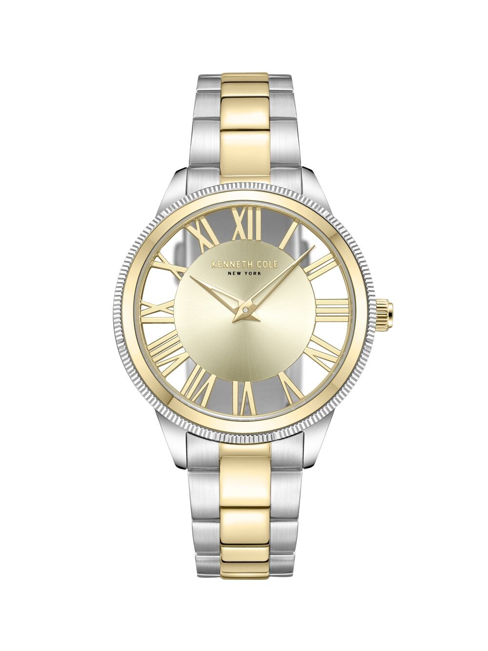 

Прозрачные двухцветные часы-браслет из нержавеющей стали / 36 мм Kenneth Cole