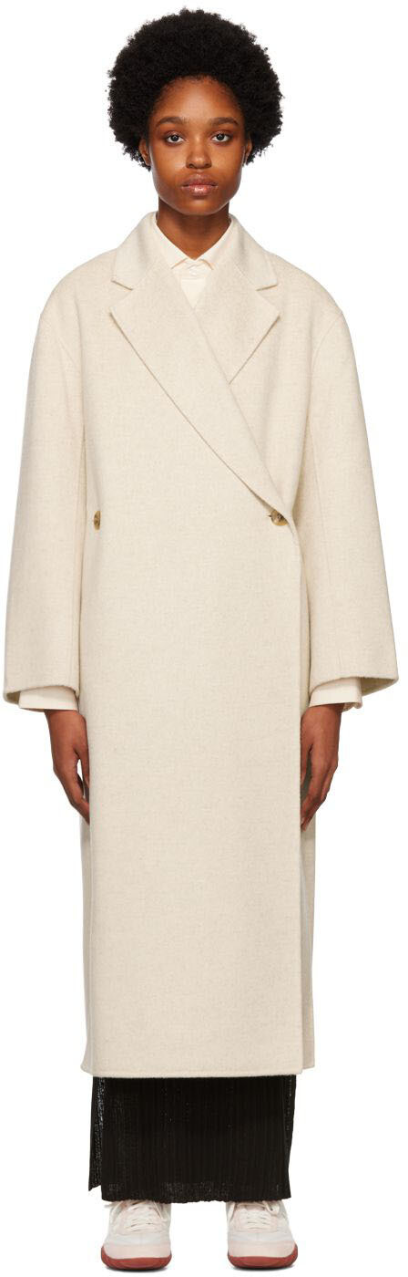 

Двубортное пальто Off-White Ayvian by Malene Birger, Серый