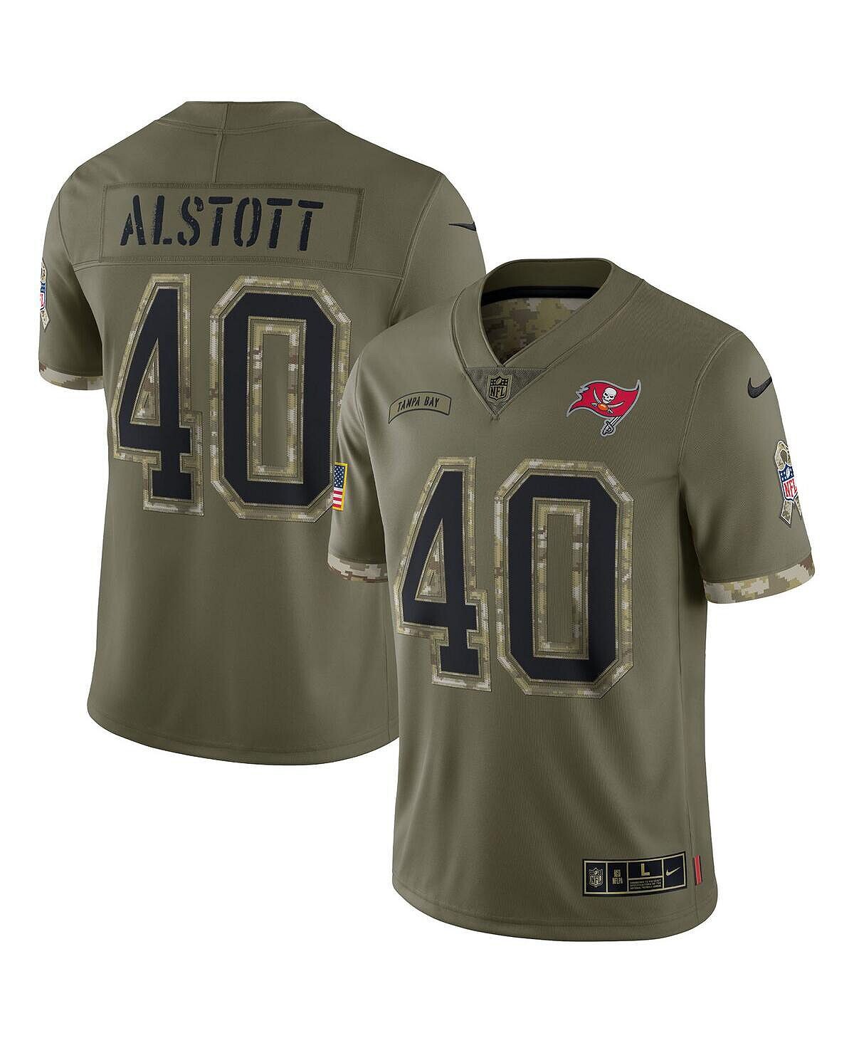 

Мужская майка олстотт olive tampa bay buccaneers 2022 salute to service relied player limited jersey Nike