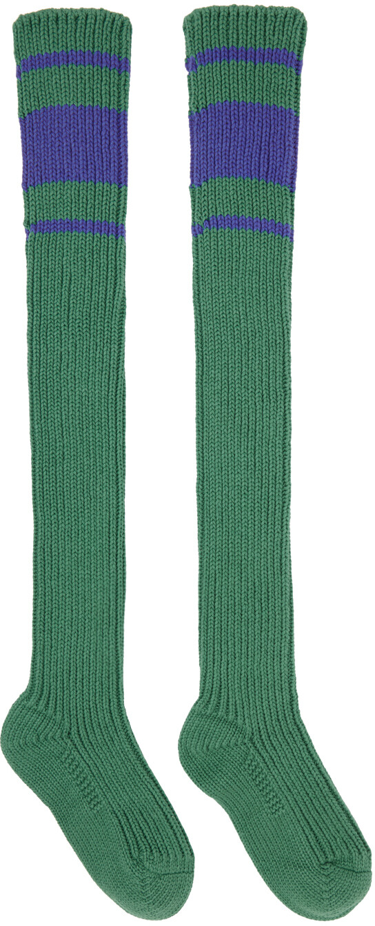 

Зеленые носки в полоску Marni