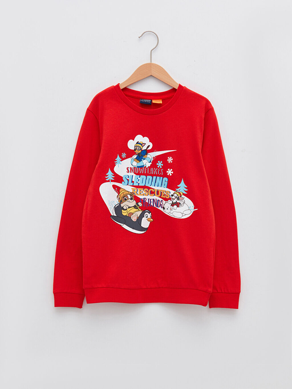 

Толстовка для мальчиков с длинными рукавами и принтом Paw Patrol с круглым вырезом LCW Kids