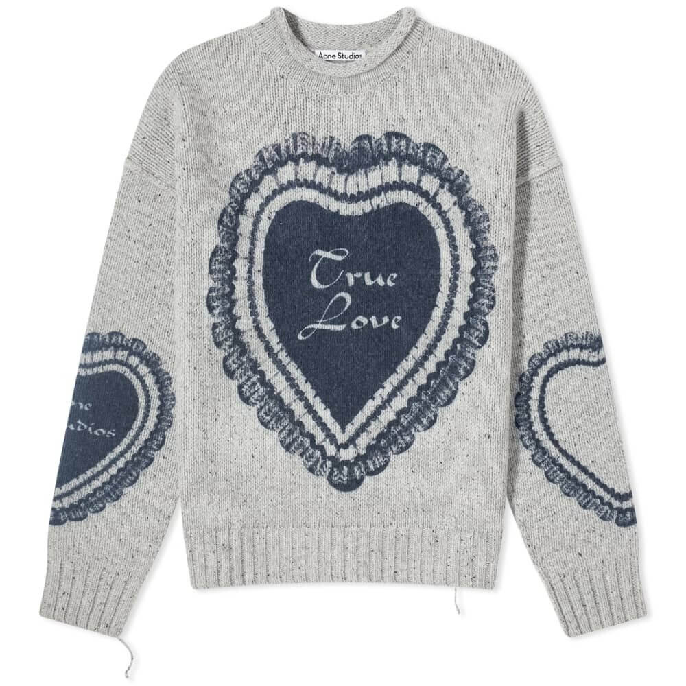

Джемпер Acne Studios True Love, светло-серый