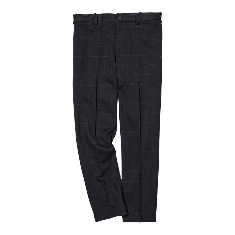 

Брюки Uniqlo Smart Windowpane Checked (Long), темно-синий