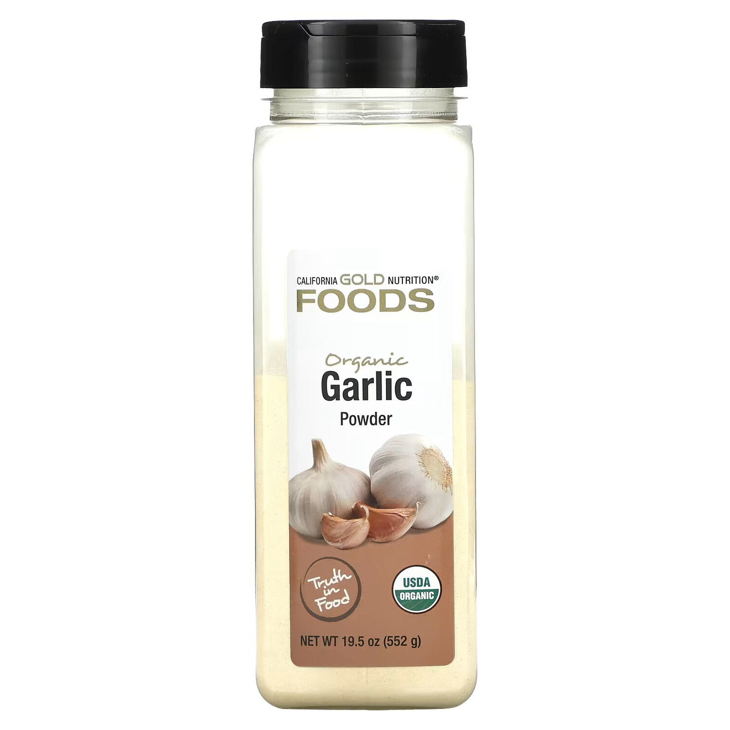 

California Gold Nutrition, FOODS, органический чесночный порошок, 552 г (19,5 унции)