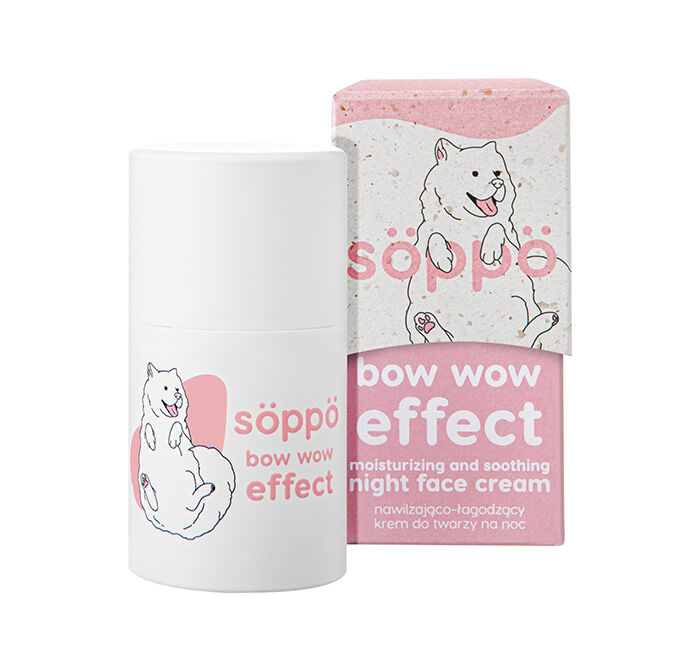Söppö Bow Wow Effect Восстанавливающий ночной крем для лица, 50 мл крем ночной для лица с мультилифтинг эффектом wow thai effect frangipani 50 мл