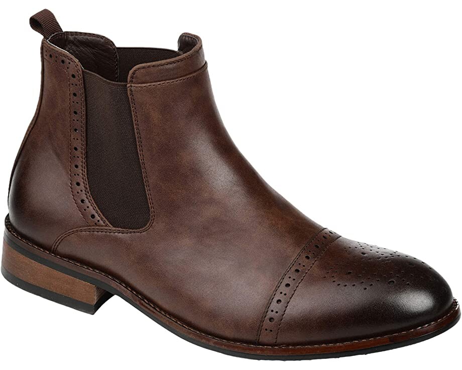 Ботинки Garrett Cap Toe Chelsea Boot Vance Co., коричневый металлоискатель garrett ace 400i пинпоинтер garrett pro pointer at