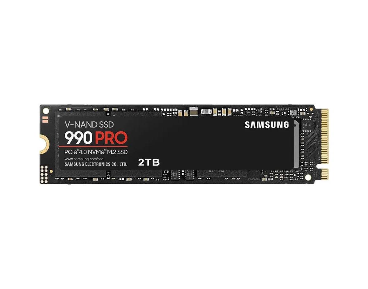 Твердотельный накопитель Samsung 990 PRO, MZ-V9P2T0BW, 2Tб, M.2 NVMe - фото