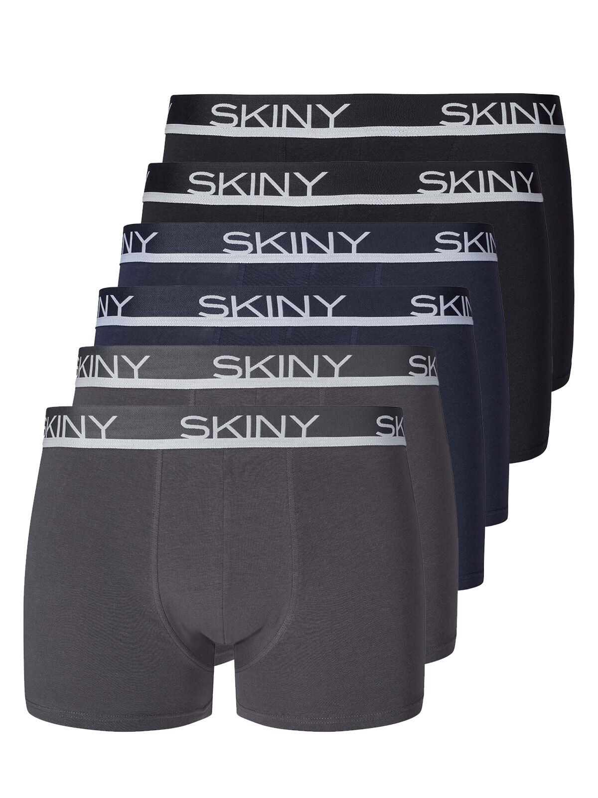 цена Трусы Skiny 6er Pack Pant, цвет greyblueblack selection