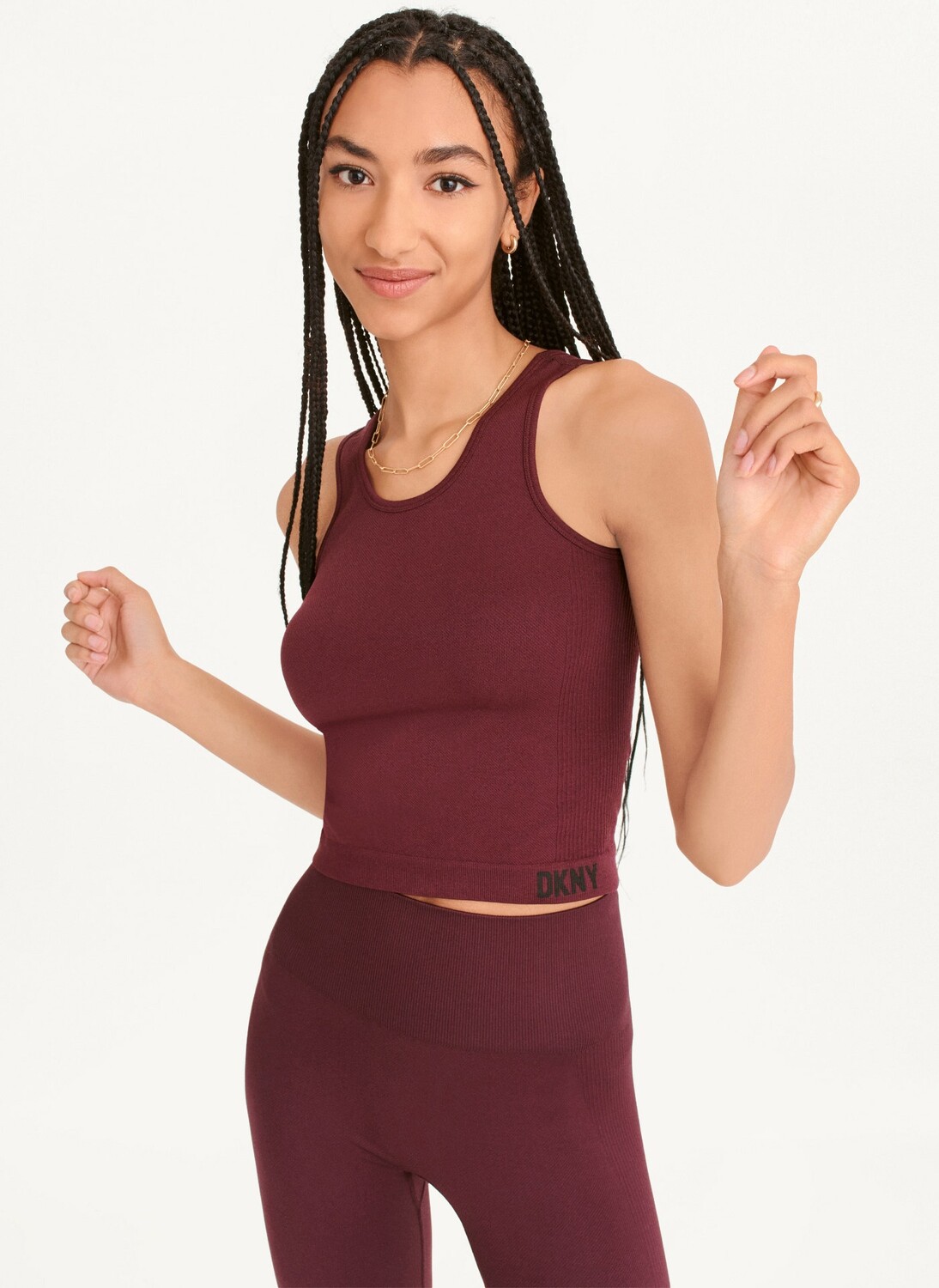 

Майка бесшовная с круглым вырезом DKNY
