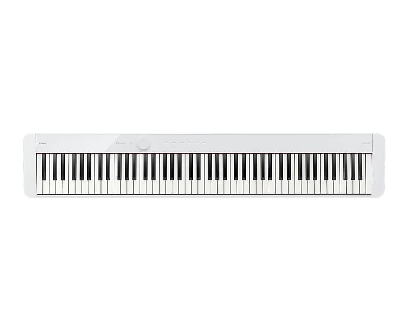 Casio PX-S1100WE 88-клавишное цифровое пианино - белое PX-S1100WE 88-Key Digital Piano - tablature piano chord practice sticker 88 key beginner piano fingering diagram large piano chord chart poster for students