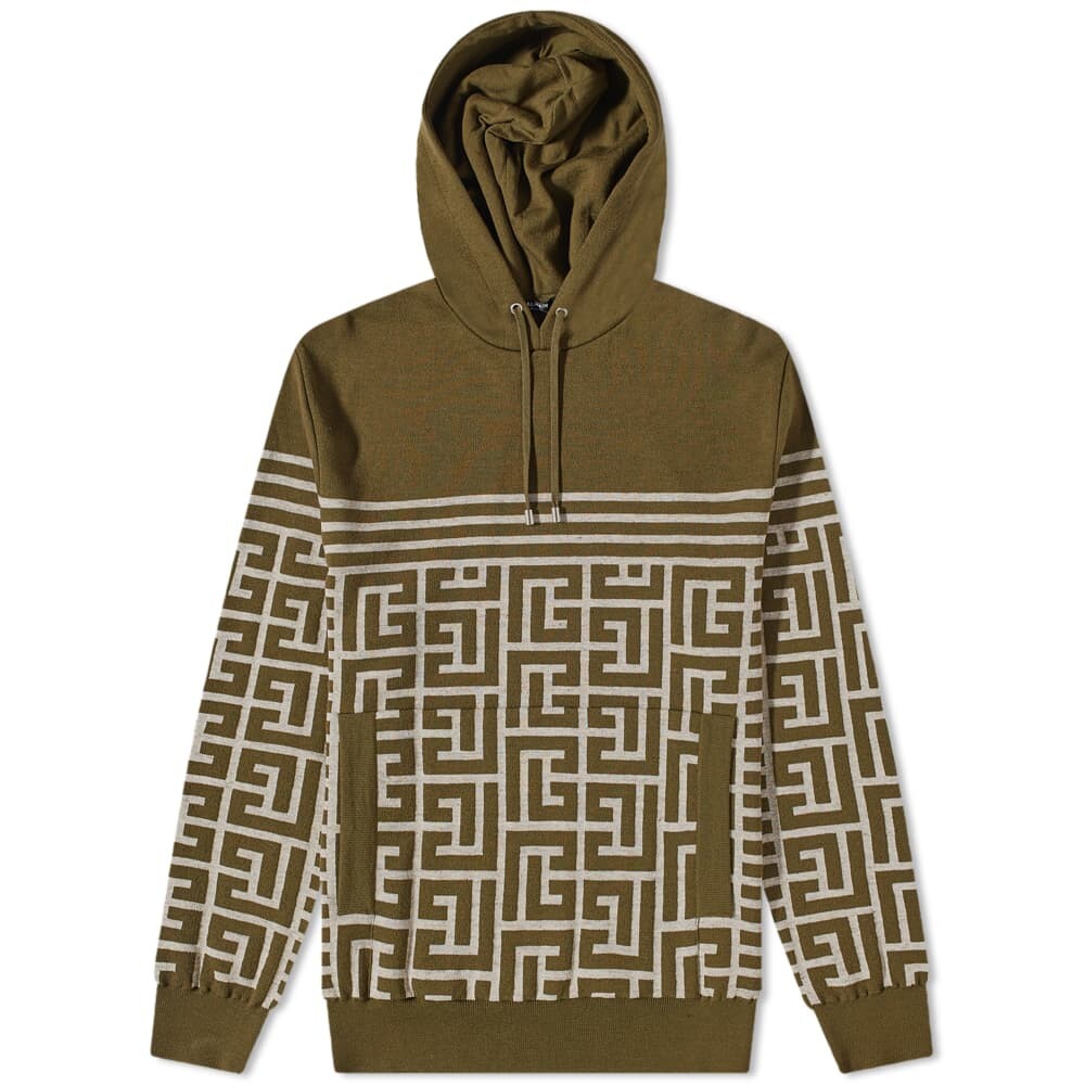 

Толстовка Balmain Monogram Stripe Knit Hoody