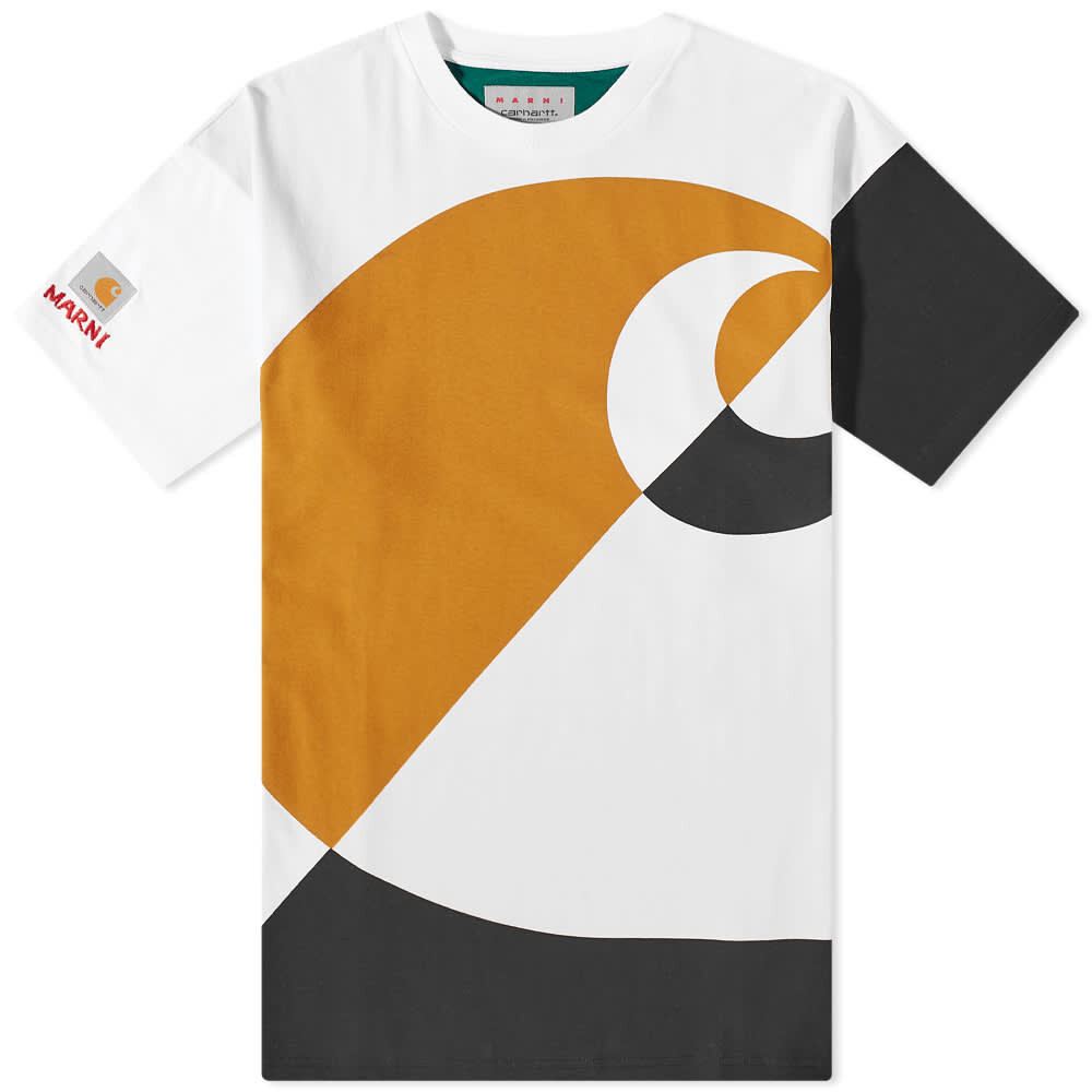 

Футболка Marni x Carhartt WIP Panel Logo Tee, Оранжевый