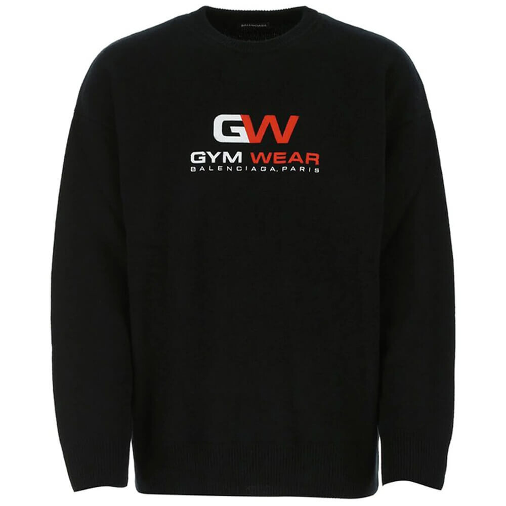 

Свитшот Balenciaga Gym Wear Cashmere, черный