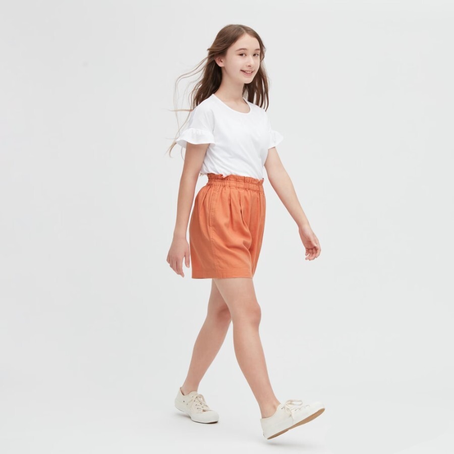 

Шорты Uniqlo Girls Linen Blend Easy, оранжевый
