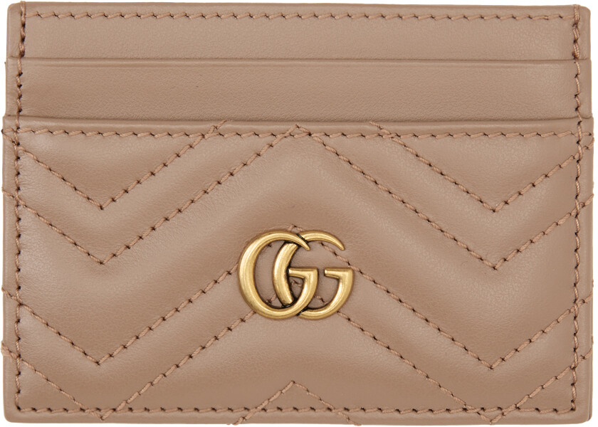 

Бежевый визитница GG Marmont Gucci
