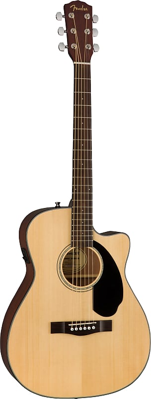 Концертная акустическая гитара Fender CC-60SCE, натуральный цвет 097-0153-021 цена и фото