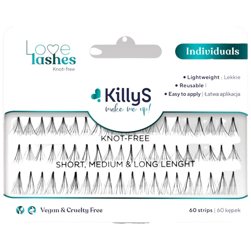 

KillyS Нанеси мне макияж! Пучки для ресниц Love Lashes 11мм Двойной объем 60шт.