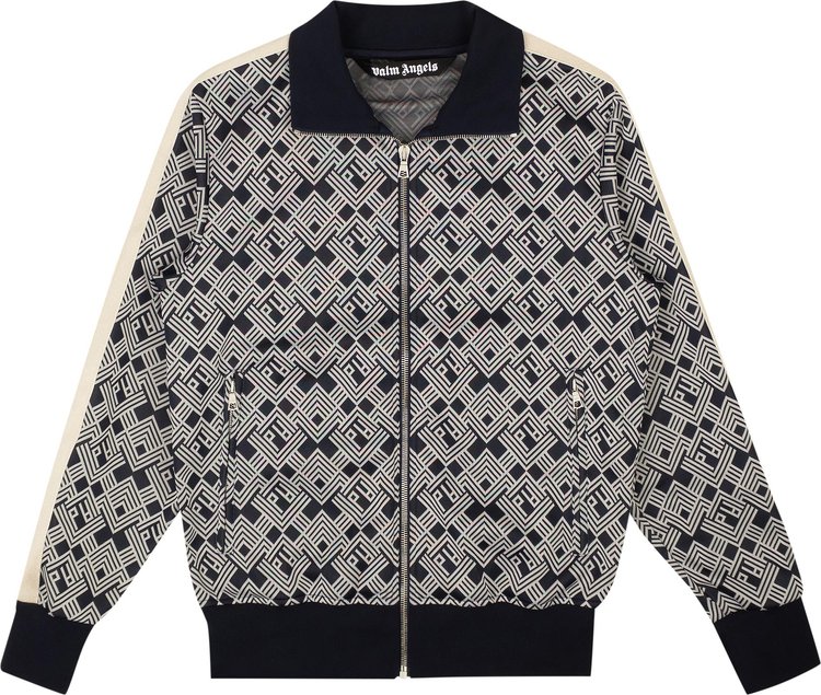 Куртка Palm Angels PA Jaquard Track Jacket 'Navy Blue/Off White', синий - фото