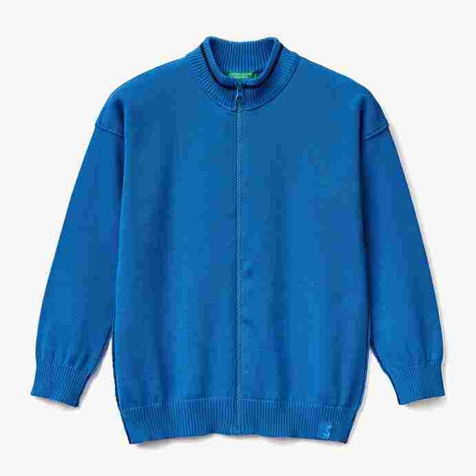 

Кардиган United Colors of Benetton Cotton, голубой