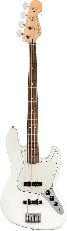 

Fender Player Jazz Bass Polar White с накладкой на гриф Pau Ferro