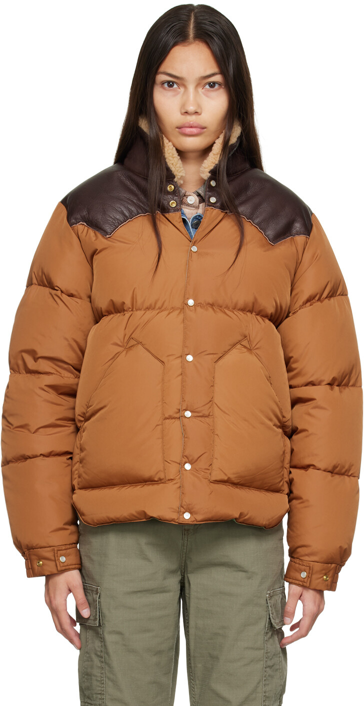 

Эксклюзивный коричневый пуховик SSENSE Christy Rocky Mountain Featherbed