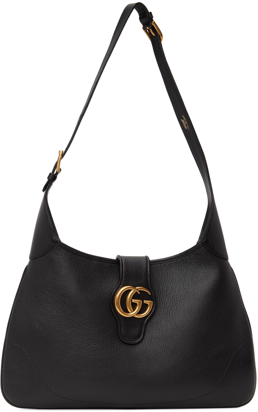 

Черная сумка через плечо Aphrodite среднего размера с двойной буквой G Gucci, Черный