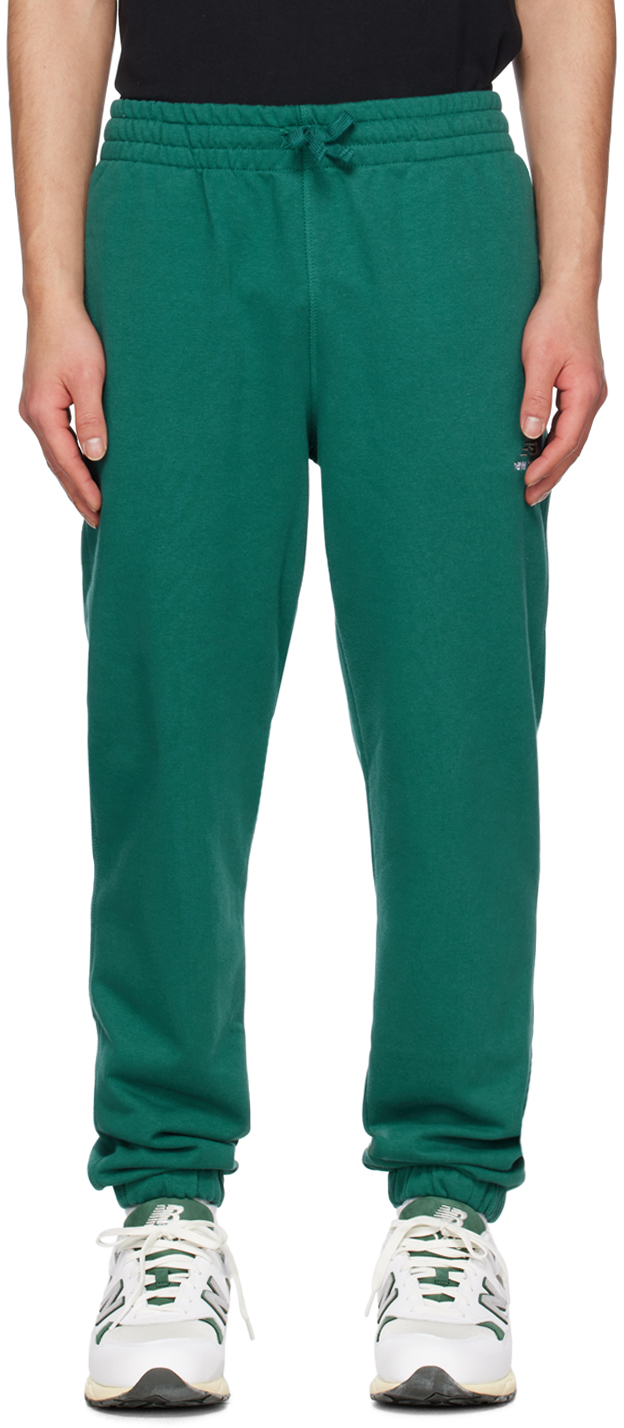 Зеленые брюки для отдыха Uni-ssentials New Balance