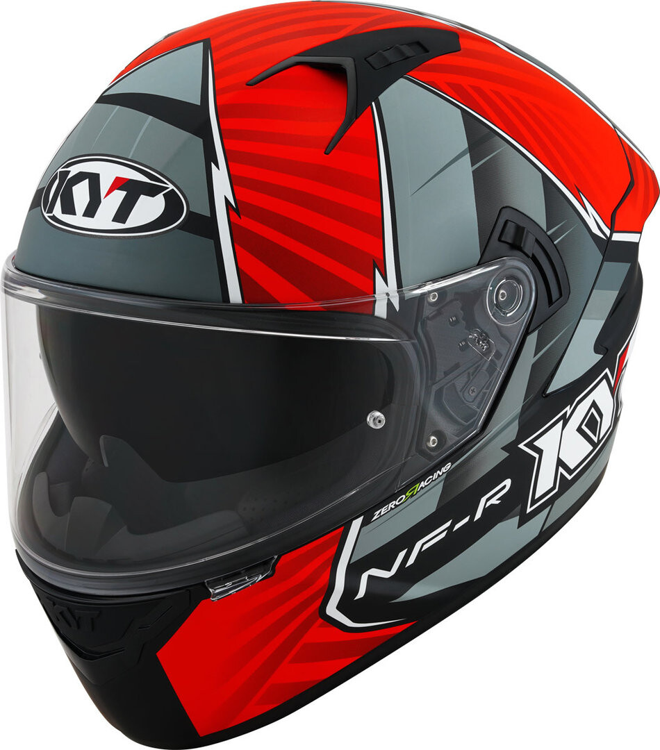 

Шлем KYT NF-R Xavi Fores 2021 Replica, черно-красный