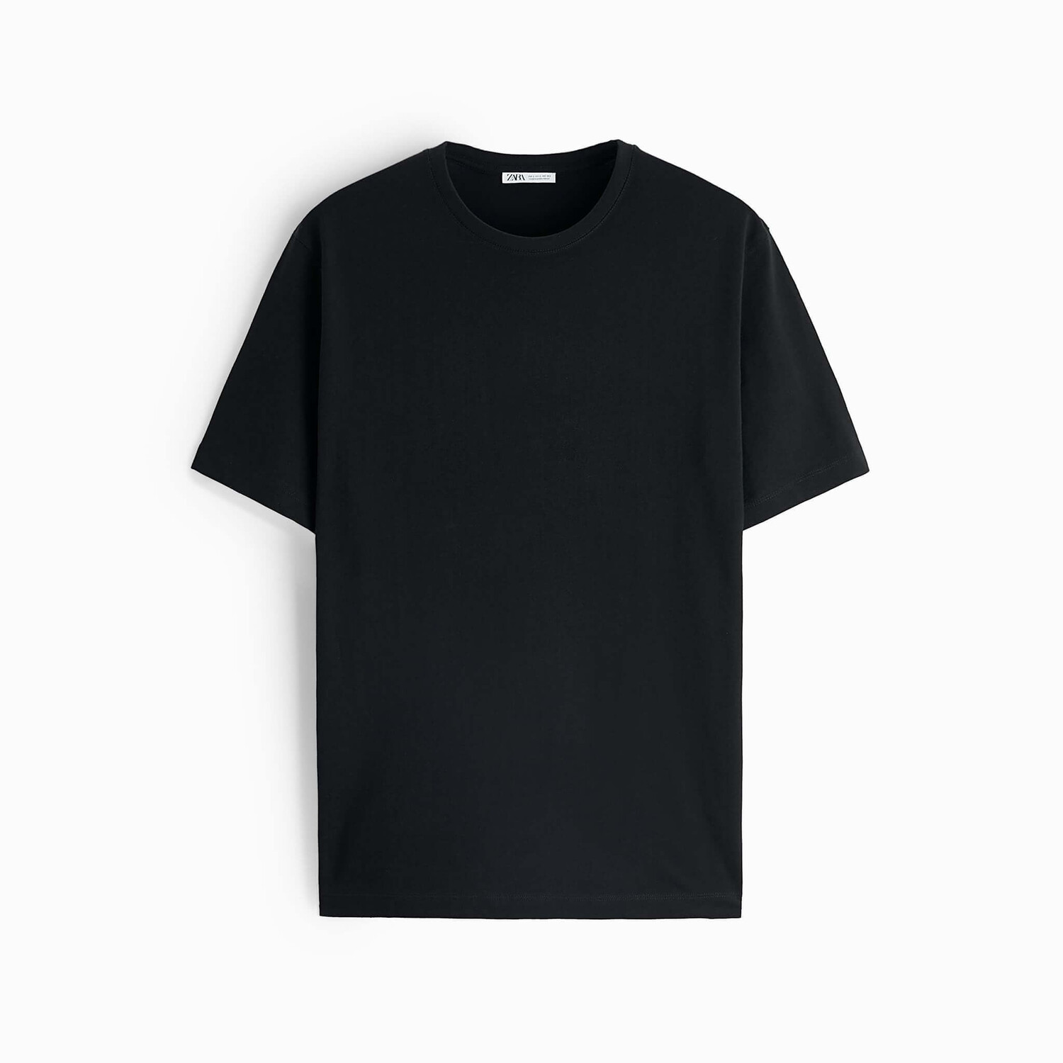 

Футболка Zara Basic Medium Weight, черный