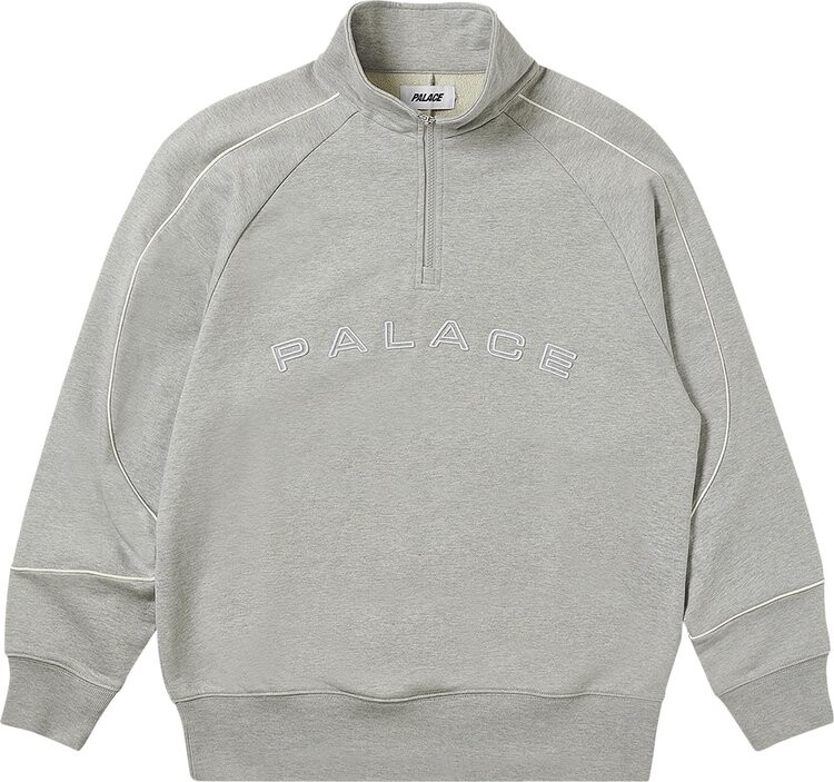 

Толстовка Palace Sport Piped 1/4 Zip 'Grey Marl', серый