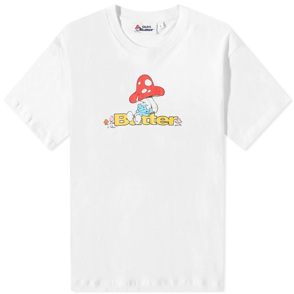 

Футболка Butter Goods x The Smurfs Lazy Logo Tee, Белый