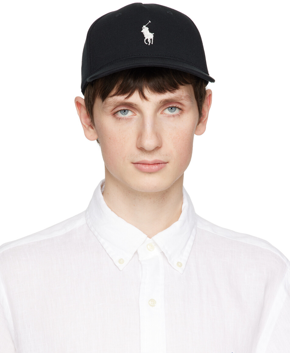 

Черная кепка с вышивкой Polo Ralph Lauren