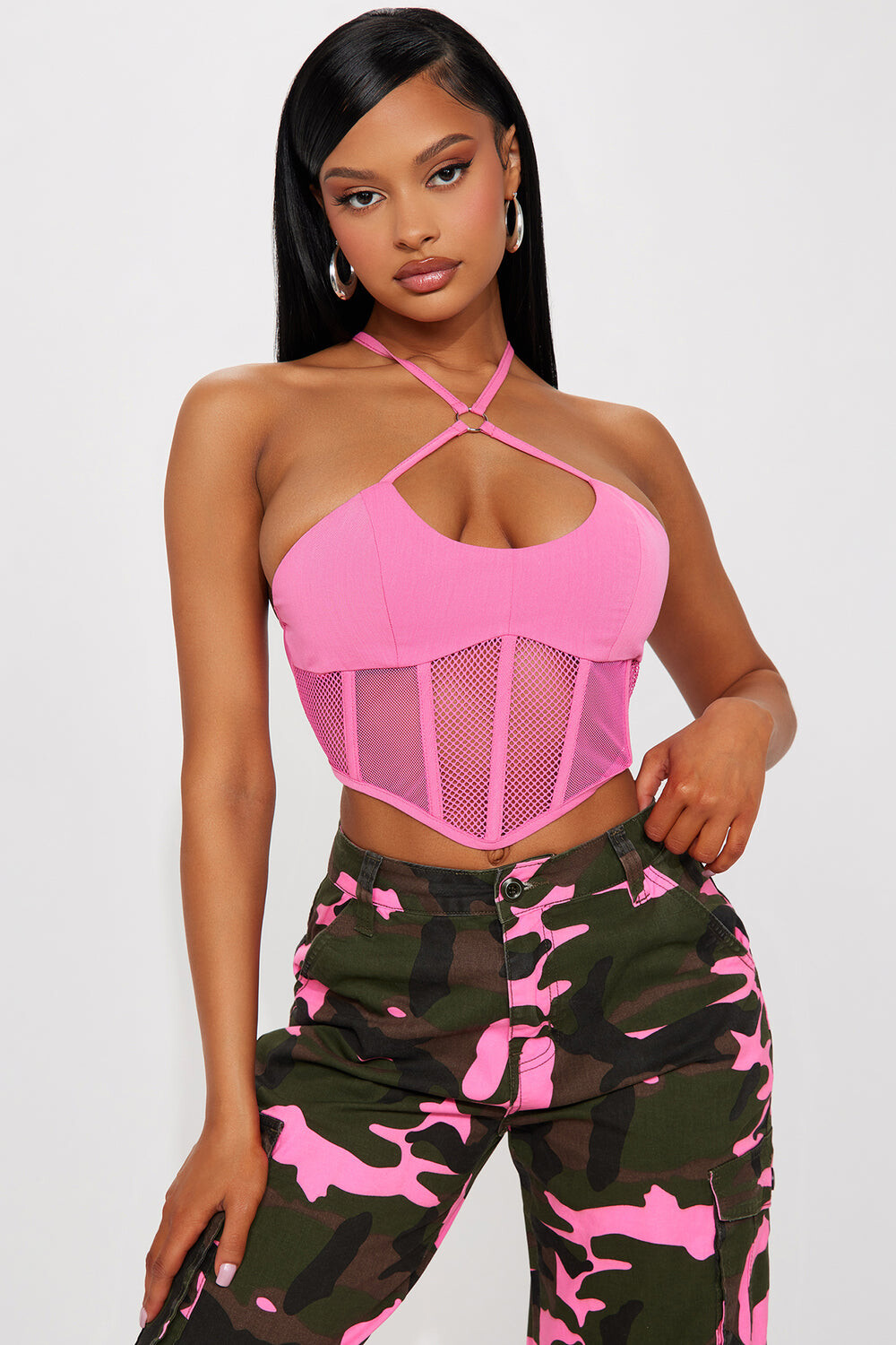 

Топ Fashion Nova T40001L, розовый