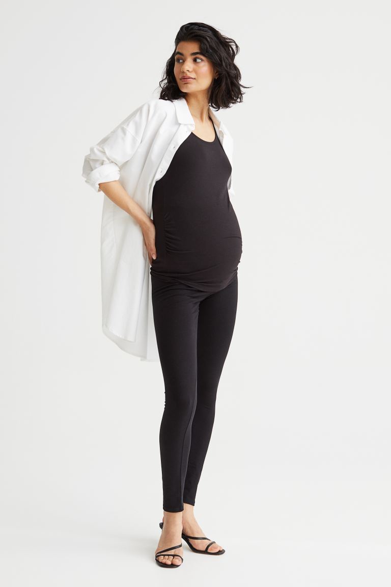 MAMA комплект из 2 леггинсов из джерси H&M, черный черный комплект из 2 леггинсов для беременных mamalicious mama licious