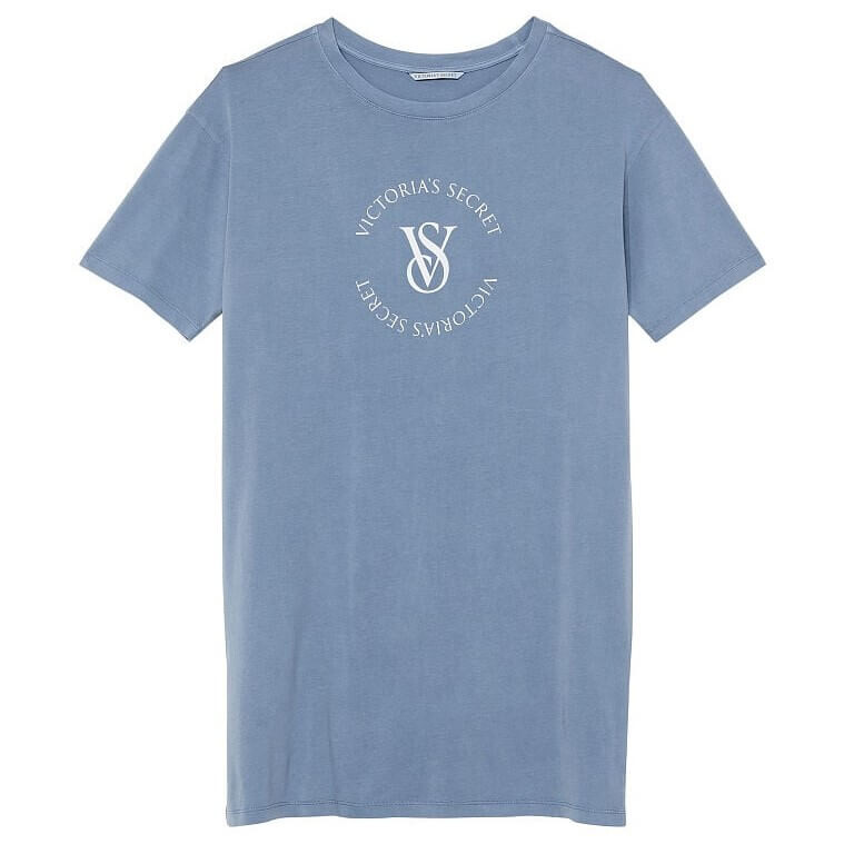 

Пижамная футболка Victoria's Secret Cotton, синий