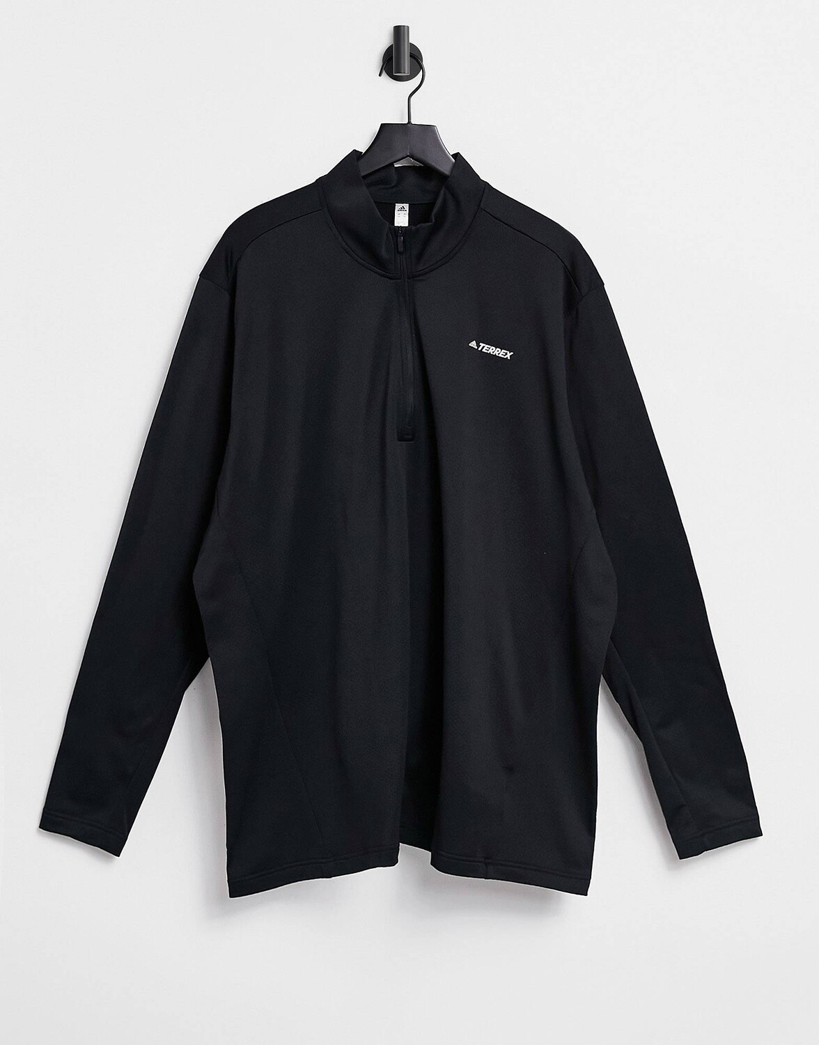 

Черная флисовая куртка на молнии adidas Outdoors Terrex, Черный