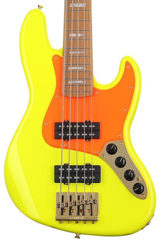 

Fender MonoNeon Jazz Bass V — флуоресцентный желтый 0149400386