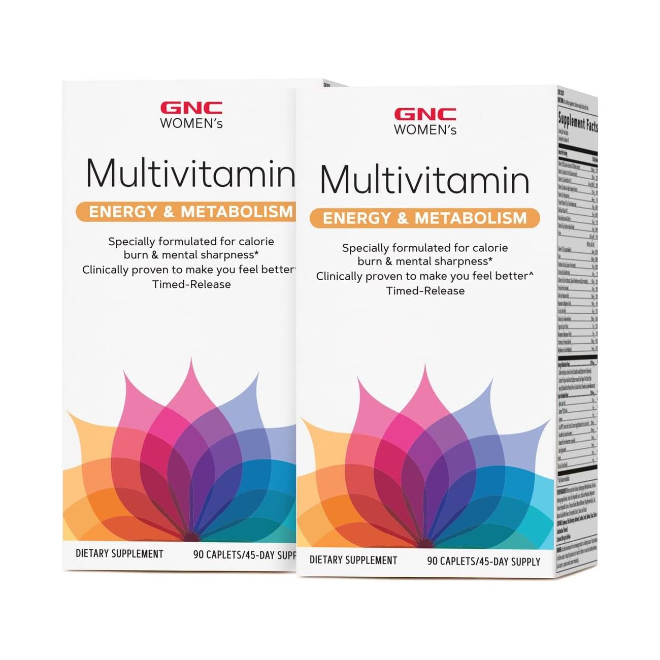 Мультивитамины GNC Women's One Daily Energy & Metabolism, 90 таблеток, 2 упаковки
