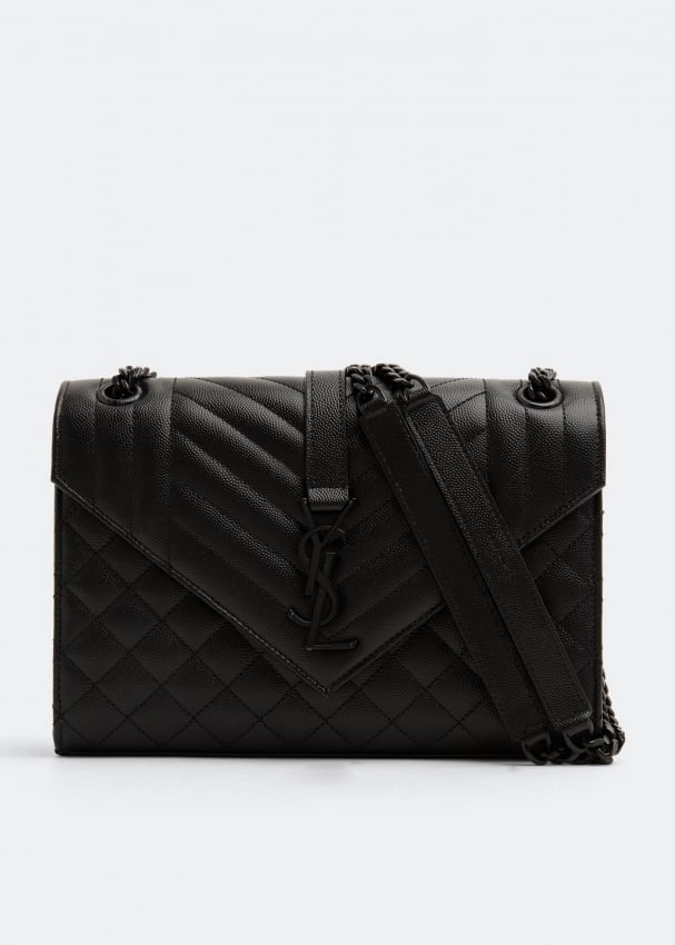 

Сумка кросс-боди SAINT LAURENT Envelope medium chain bag, черный